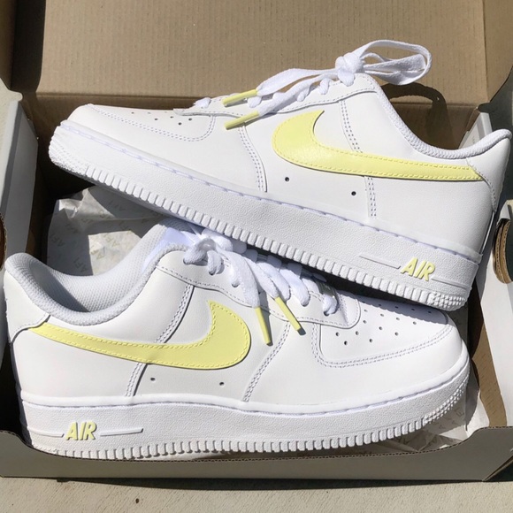 pastel yellow nikes
